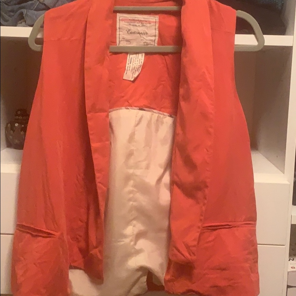 Anthropologie Silk Lined Vest